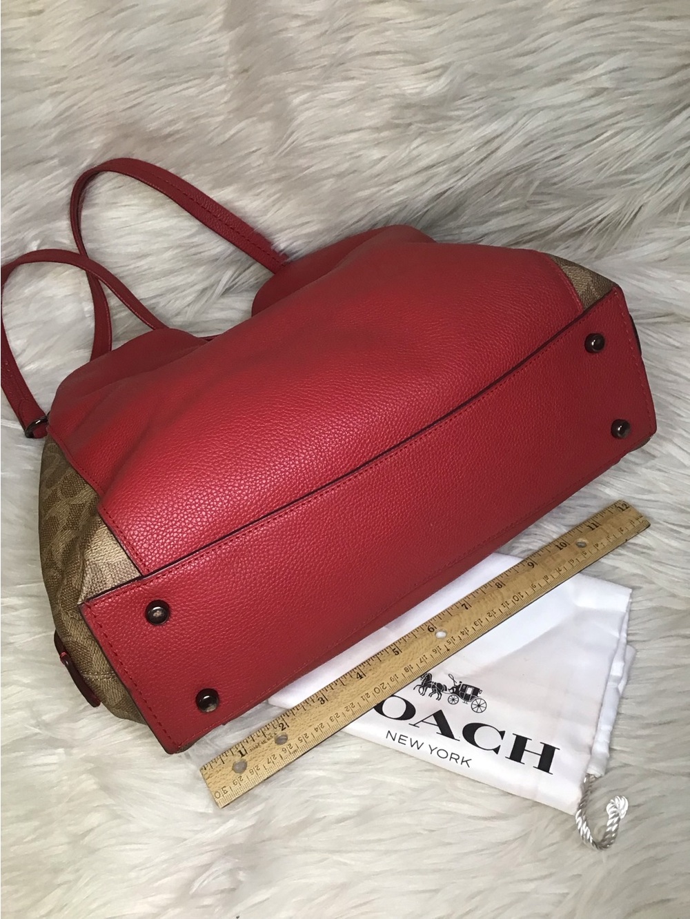 Coach Dalton 31 triple compartment shoulder hobo bag signature leather - Picture 9 of 16